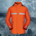 thumbnail image 2 of ManxiVoo Mens Winter Coats Outdoor Windproof and Rain Proof Men and Women Jacket Mountaineering Warm Coat Jackets for Men Orange XXXXXL, 2 of 3