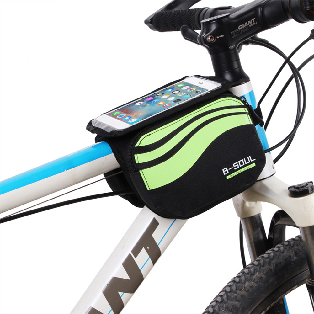 SPRING PARK Bicycle Bike Front Top Tube Frame Storage Pouch Double Bag Pouch for 5.7 Inch phone - image 4 of 7