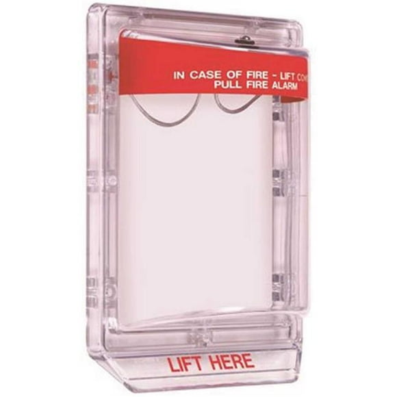 Safety Technology International, Inc. STI-1100 Stopper II with Horn, Flush Mount, Protective Polycarbonate Cover , Red