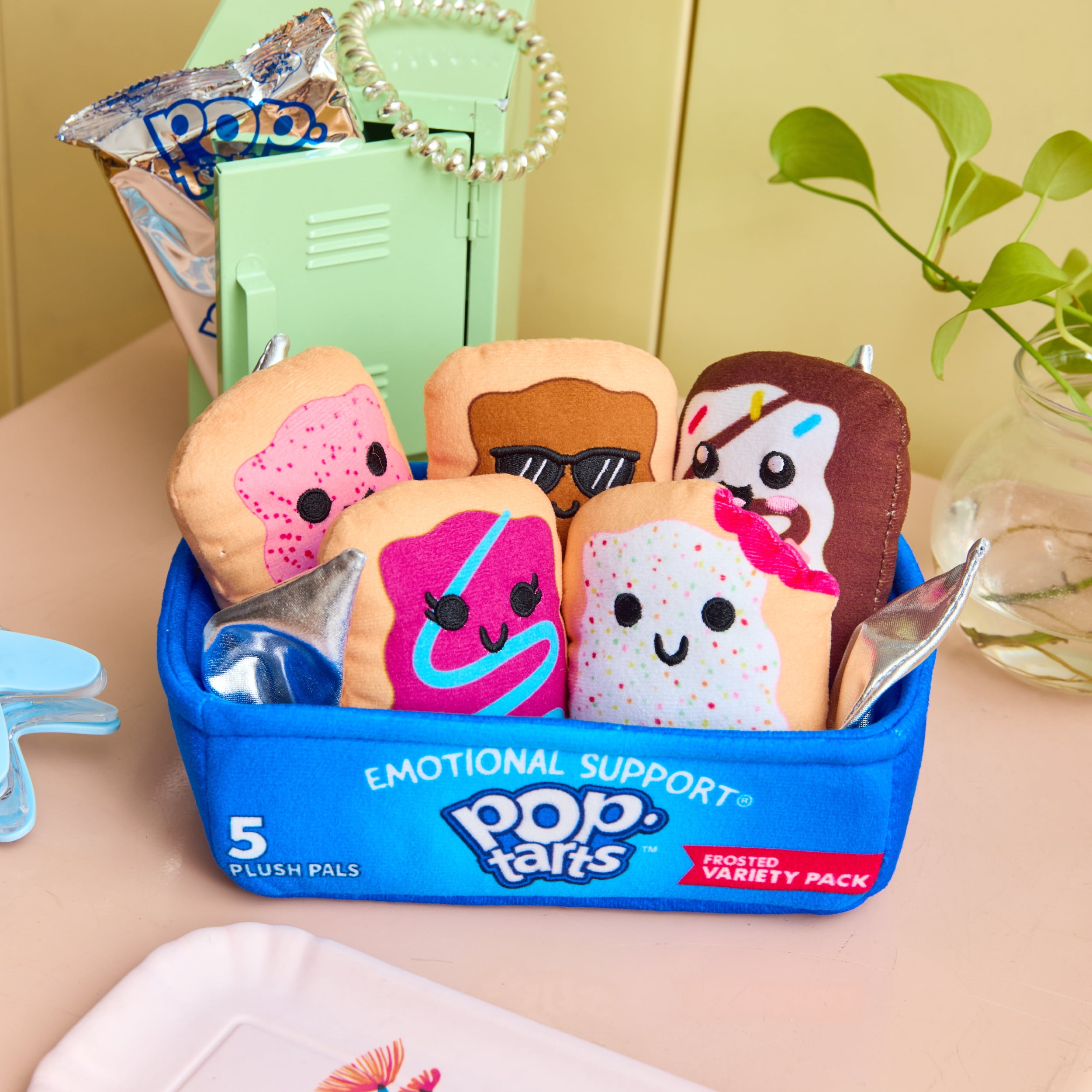 Pop-Tarts™ Emotional Support Pals , Snack-Inspired Plushies, Includes 5 Plush Pals with Plush Box