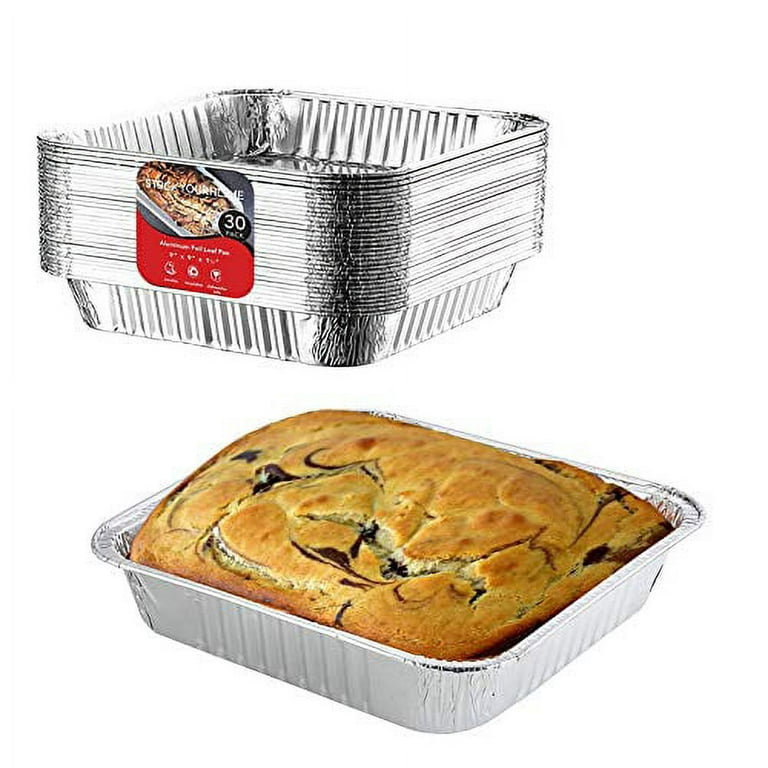 Disposable Aluminum Tin Foil Baking Pans Bakeware Square Inch Or Inch Meal  Prep For Catering, Baking Cakes, Breads, Brownies, Bread, Meatloaf, Lasagna  For Hotels,restaurant, Bulk Kitchenware&tableware - Temu