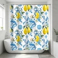 thumbnail image 6 of FastXmas 70 x 70 Inch Shower Curtain Floral Patterns Printed Decoration Waterproof Shower Curtain With Hooks Easily Install Shower Curtain,Machine Washable, 6 of 7