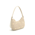 thumbnail image 2 of Like Dreams Women's Vegan Leather Nyomi Floral Straw Top Handle Shoulder Bag, Lilac, 2 of 5
