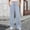 Light Blue, variant on Tqcoqu Women's Ribbed Wide Leg Lounge Pants with Pockets Casual Relaxed Comfy Loose Soft Knit Pants with Drawstring,Army Green,Women's S-XXL