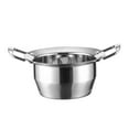 thumbnail image 4 of Lipstore Stainless Steel Mini Hot Pot Oden Pot Multifunctional with Double Handles Cooker 14cm, 4 of 8