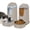 Kahki, variant on 2 Pack Cat Automatic Feeder and Water Dispenser with Stainless Steel Bowl Carbon Grey