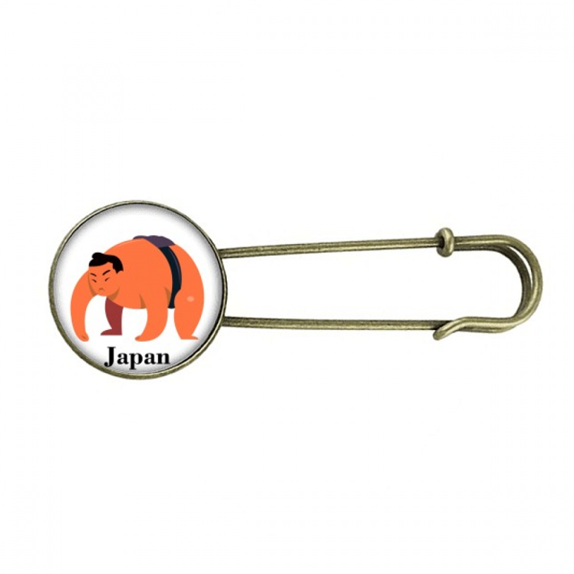 Traditional Japanese sumo wresting EsES Broche De Broche De Metal Antiguo Unbranded M