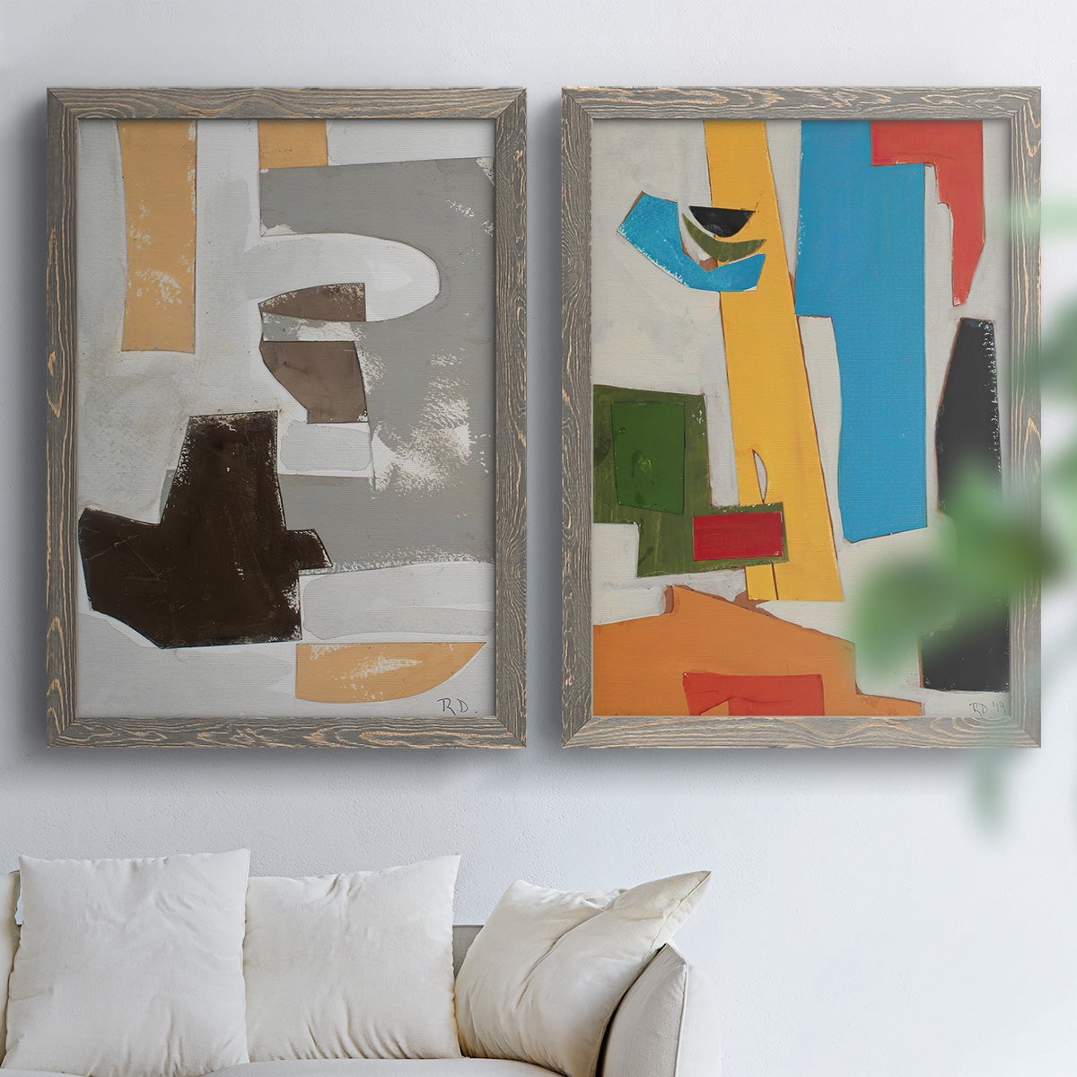 Andalusian Forms III - Premium Framed Canvas 2 Piece Set - Ready to Hang