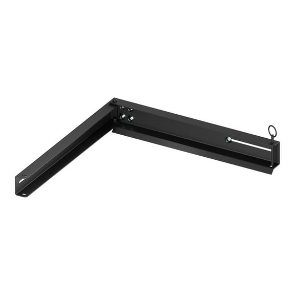 Wall Mount Hinge Adapter, Black, Cold Rolled Steel, 2.1 x 23.3 x 3.7 inch, Pack of 2