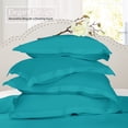 thumbnail image 5 of (2 pack) Nestl Pillow Sham Set of 2, Premium 1800 Series Double Brushed Bed Pillow Cases, Teal, Standard 20" X 26", 5 of 6