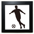 thumbnail image 1 of Sports Outline Football Soccer Black Square Frame Picture Wall Tabletop, 1 of 3