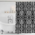 thumbnail image 4 of Black and White Waterproof Fabric Shower Curtain,Modern Luxurious Geometric Abstract Art Waterproof Fabric Shower Curtain for Bathroom Curtains Bathtubs Shower Curtains with 12 Hooks Standard 72x72, 4 of 8