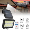thumbnail image 1 of Solar Wall Light  Motion Sensor Solar Security Light with 3 Lighting Modes  16.4ft Cable 120 COB Solar Flood Lights for Front Door Garden, 1 of 8