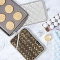 thumbnail image 5 of Yayeee Pot Holders Kitchen Heat Resistant with Pocket 7"x9.8" Cotton Oven Cooking Hot Pads, Black Floral Pattern, 5 of 7