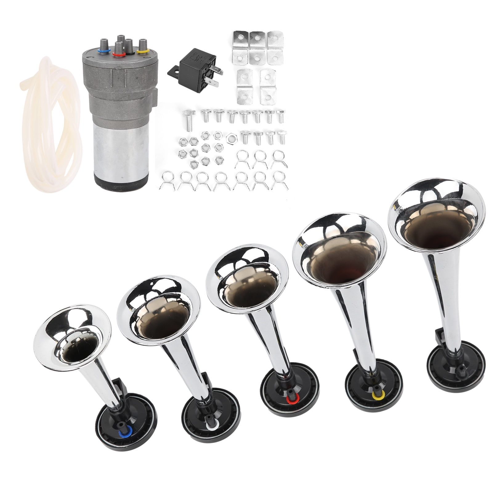 Air Trumpet, Trucks Horn Durable 5 Trumpet For Auto Accessories