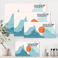 thumbnail image 4 of Designart Red Moon Over Abstract Blue Mountains I Canvas Wall Art, 4 of 4