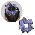 thumbnail image 2 of Ruched Hair Scrunchies Thick Oversized Hair Scrunchy Elegant Rope Scrunchy Women Ponytail Holder, 2 of 8