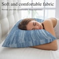 thumbnail image 5 of Blue Throw Pillow Covers, Vintage Modern Abstract Art Ombre Soft Breathable Pillow Cases with Invisible Zipper for Sleeping, Small Pillowcases for Couch Bed Sofa Chair 16x24 Inches, 5 of 9