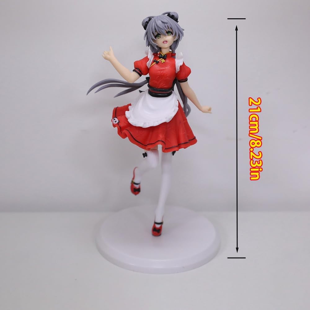 Newly Luo Tianyi Figure Cosplay Luo Tianyi Action Figures Handmade PVC Anime Cartoon Manga Game Character Model Statue Collectible Craft Gift (b)