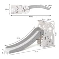 thumbnail image 2 of Kids Slide Toddler Slide, Play Climber Slide for Toddlers Age 1 to 6 Years with Basketball Hoop, Ideal Gift for Boys and Girls Indoor, 2 of 8