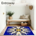 thumbnail image 3 of ODIKA 8'x10' Machine Washable Non-Slip Area Rug, Glittering Burst Tree Collar with Radiant Celestial Motifs High Traffic Rug, Blue, 625225, 3 of 7