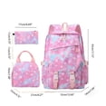 thumbnail image 3 of 3Pcs Star Print Backpack Set Preppy Lightweight Casual Bookbag with Lunch Box & Pouch, 3 of 5