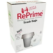 Reprime Clear Trash Bags, 55 gal, 50 count