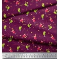 thumbnail image 3 of Soimoi Modal Satin Fabric Straw & Juice Beverages Print Sewing Fabric Yard 42 Inch Wide, 3 of 3