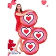 thumbnail image 7 of PMU Valentine's Day Only Hearts 18in Mylar-Foil Balloons (10/pkg) Pkg/1, 7 of 7