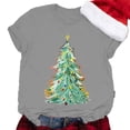thumbnail image 4 of Lroveb Christmas Shirts for Women Plus Size Print Round Neck Short Sleeve T Shirt Top Graphic T Shirts, 4 of 5