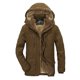 thumbnail image 1 of Abrigos para hombre, chaqueta acolchada de invierno, abrigo informal cálido, abrigo térmico grueso con capucha, abrigo vintage, 1 of 5
