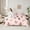 Brown Pink, variant on Homewish Cartoon Puppy Dog 7-Piece Bedding Comforter Set,Kawaii Dog Paw King Bedding Sets,Pink Brown Bed Sheets For Girl Kids,Breathable Home Decor Reversible