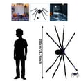 thumbnail image 3 of 78 Inch Giant Halloween Light Up Spider Decor with Lights and Red Eyes, Scary Hairy Spider with Bendable Legs for Indoor Outdoor Yard Haunted House Party Decorations, 3 of 9