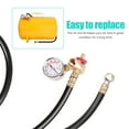 thumbnail image 2 of Trousse de Valve de Réservoir d'Air Portable Manomètre Tuyau Remplacement Raccords en Laiton (Jaune), 2 of 9