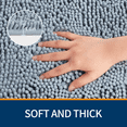 thumbnail image 5 of Wozola Chenille Bathroom Rug, Blue Ultra Soft Absorbent Bath Mat, Non-Slip Machine Washable Shower Floor Rug for Bathroom, Tub & Entryway, 20"x32", 5 of 6