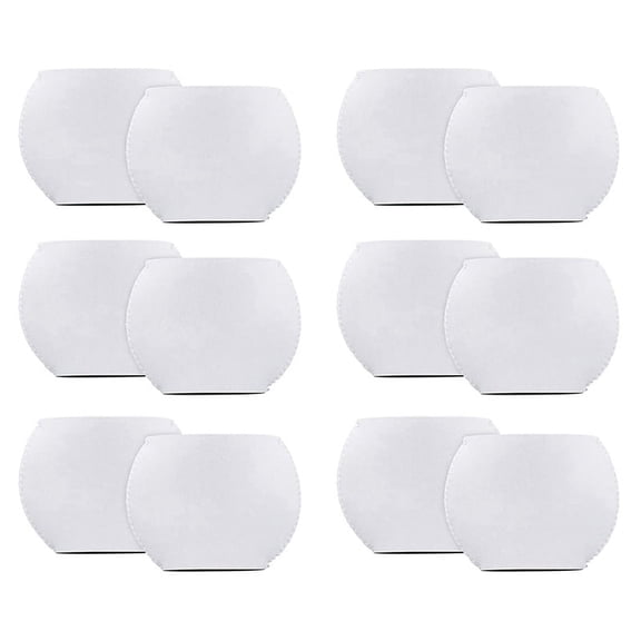 12 PCS Sublimation Blanks Wine Glass Sleeve Neoprene Wine Glass Insulator Cover for Glass Sublimation Ornaments Supplies