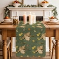 thumbnail image 2 of Table Runner - 90 Inch Long, Easter Bunny Kitchen Dining Table Runner Dresser Scarves, Spring Yellow Flowers Country Plants Green Farmhouse Decor for Coffee Tables Wedding Party Banquet, 2 of 8