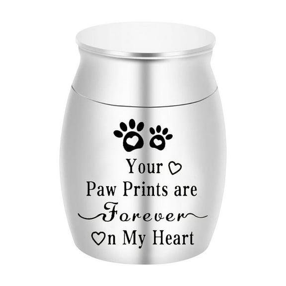 Pet Urn for Ashes, Sealed Aluminum Alloy Memorial Jar for Dogs and Cats, Funeral Keepsake with Protective Velvet Bag and Secure Closure