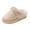 Beige, variant on Busydd Fuzzy Slippers Women Cozy Non Slip Bedroom House Slippers for Woman Trendy Casual Thick Sole Closed Toe Women's Slippers 5.5-6