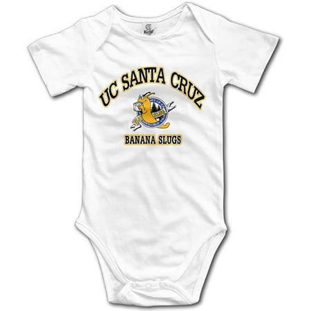 

White Baby Boys UC Santa Cruz Banana Slugs Romper Jumpsuit