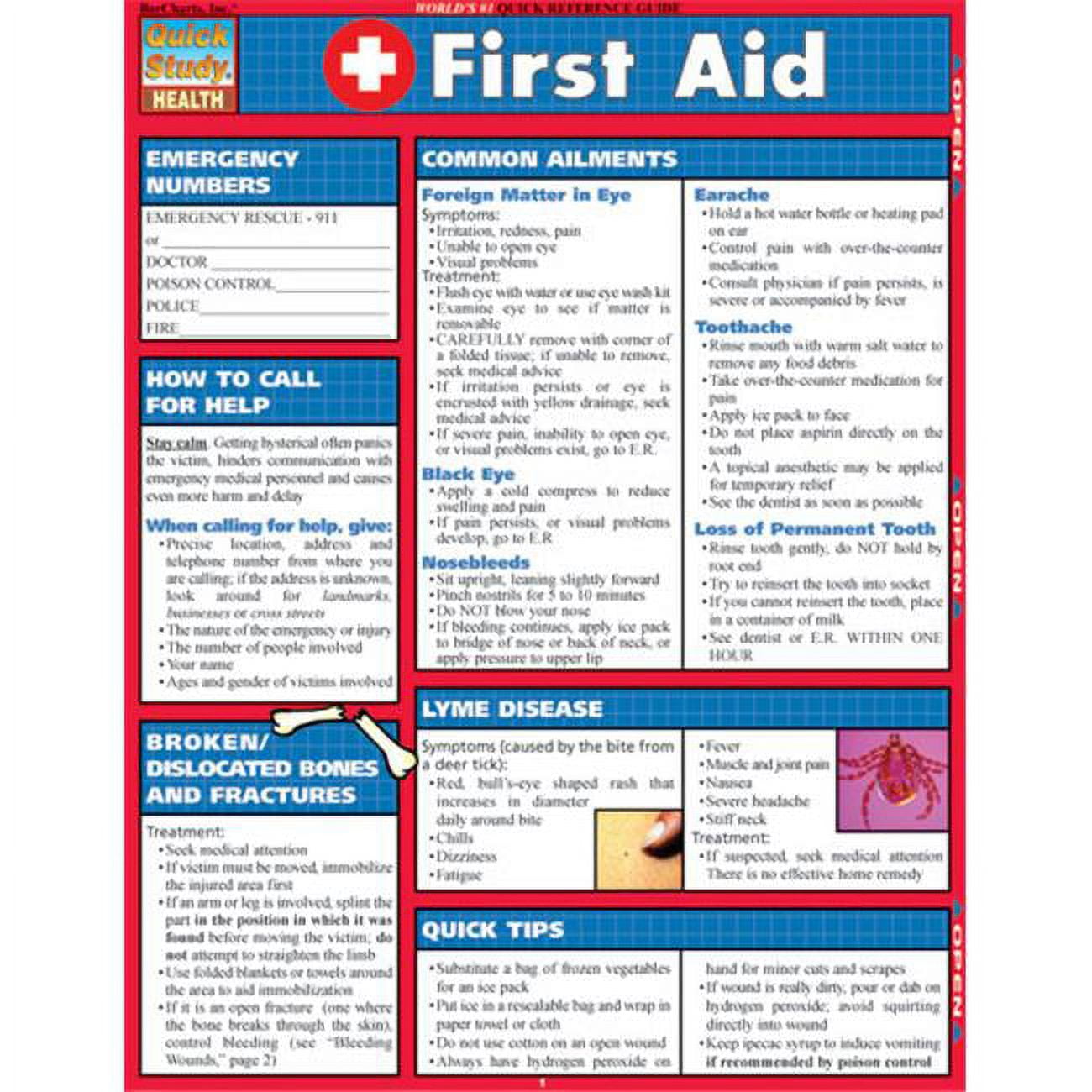 QuickStudy | First Aid Laminated Reference Guide [226999]
