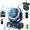 Blue, variant on 20000mAh USB Rechargeable Camping Fan, 4 Speed Silent Fan with Remote & LED Light for Camping Office Study Outdoor Activities