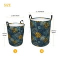 thumbnail image 2 of Lsque Vintage Compass pattern Laundry Hamper Basket, Tall Woven Rope Hamper Basket for Clothes, Lightweight Storage Basket, Collapsible Waterproof-Small, 2 of 8