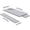 Gray, variant on Tarmeek Outdoor Tablecloth Set for Folding Picnic Table and Bench Cover Waterproof and Durable Patio Furniture Protector for Camping Portable Easy Clean Design 3 Pieces Set Navy Blue