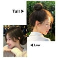 thumbnail image 6 of Real Hair Bun Wig Messy Hair Piece Extensions for Women - Versatile Ponytail Accessory with Elastic Rubber Band for Effortless Styling, 6 of 8