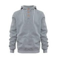 thumbnail image 5 of Hessimy Mens 2024 Cotton Hooded Button Collar Drawstring Hoodies Pullover Sweatshirts Casual Long Sleeve Shirts with Pocket(Z04-GY2,XXL）, 5 of 7