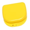 thumbnail image 4 of Estuche profesional para retenedores, protector bucal portátil a prueba de polvo, caja para guardar dentaduras postizas, contenedor amarillo, 4 of 12