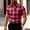 #357-Pink, variant on Men Blue Black Plaid Short Sleeve Shirt Lapel Collar Slim Fit Casual Daily Streetwear Button Down Tops Gifts for Father