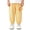 Yellow, variant on BXSRUTA Toddler Cotton Jogger Pants with Cute Bear Print Elastic Waist and Ankles for Boys and Girls