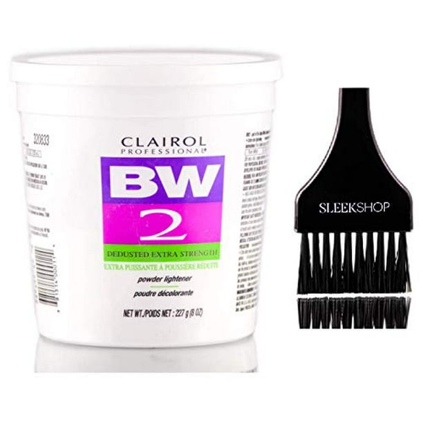 Clairol Bw2 Basic White Powder Lightener Bw2 Extra Strength Dedusted W Sleek Tint Brush Bw 2 Hair Lightening Bleaching Blonding Bleach 8 0 Oz Tub Bw2 Formula Walmart Com Walmart Com